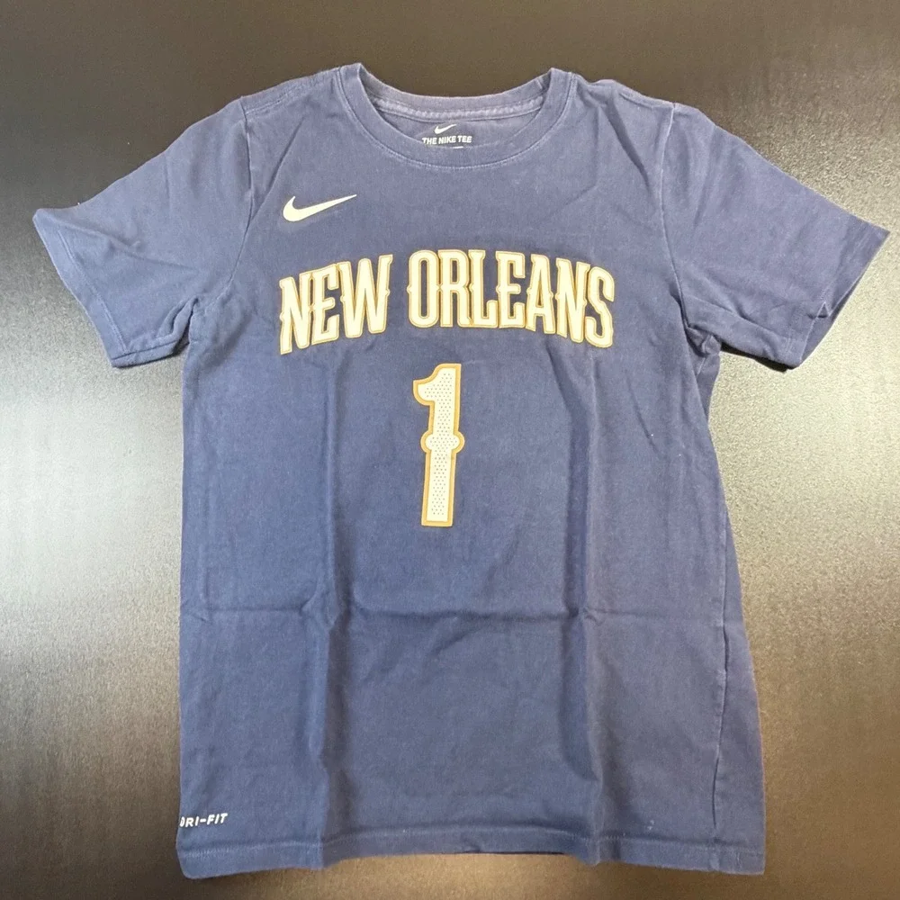 Nike Kids Zion Williamson New Orleans Pelicans NBA Dri-FIT T-Shirt M 10/12 K14
